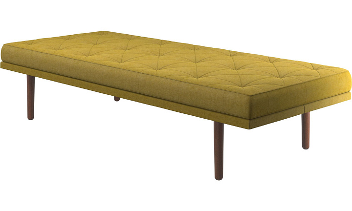 Кушетка Fusion - Tomelilla fabric 3143 Mustard  -  Под заказ