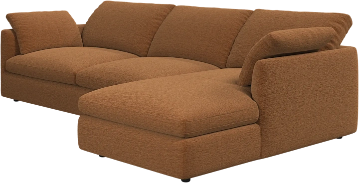 Угловой диван Milano - Lucca ткань светло-коричневого цвета 3324 -  Под заказ