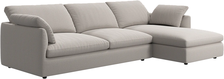 Угловой диван Milano - Arezzo ткань бежевого цвета 3331 -  В наличии