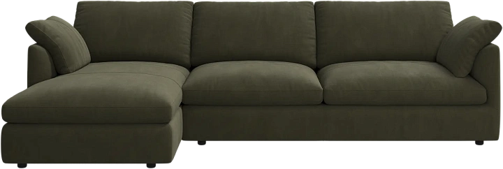 Угловой диван Milano - York  5121 Kожа светло-зеленая -  Под заказ