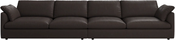 4-х местный диван Milano - Nordic Vintage кожа 5152 темно-коричневого цвета -  Под заказ
