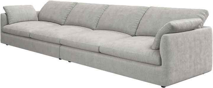 4-х местный диван Milano -  Ravello 3222 Ткань серого цвета  -  Под заказ