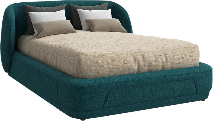 Кровать Bolzano - Napoli 2253 Ткань зелено-голубого цвета  -  Под заказ