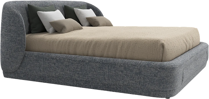 Кровать Bolzano - Tuscany синего цвета 3206 -  Под заказ