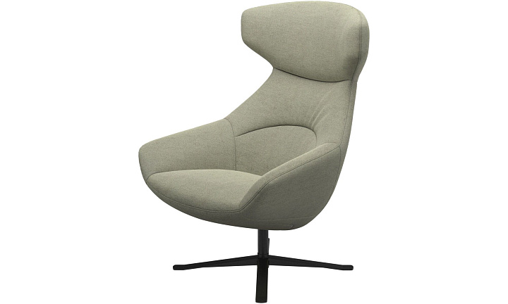 Кресло Porto с функцией вращения - Lazio 3092 Светло-зеленая ткань  -  Под заказ
