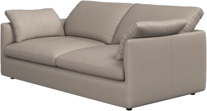 2.5 местный диван Milano - Nordic Grain кожа серо-бежевого цвета 5135 -  Под заказ