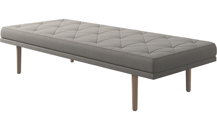 Кушетка Fusion - Frisco 2063 Ткань с покрытием aquaclean светло-серого цвета  -  Под заказ