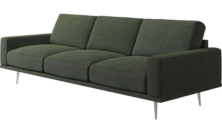 Диван Carlton - Lazio 3094 Темно-зеленая ткань  -  Под заказ