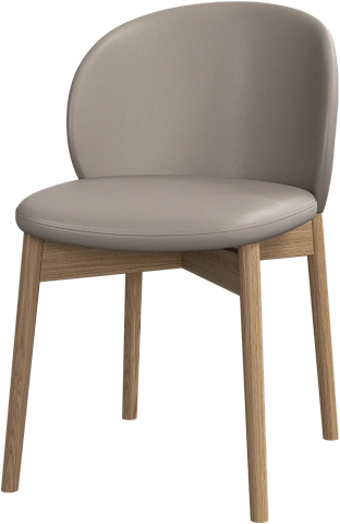 Обеденный стул Princeton - Nordic Grain кожа серо-бежевого цвета 5135 -  Под заказ
