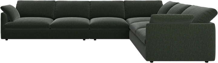 Угловой диван Milano - Napoli 2268 Ткань пыльно-зеленого цвета -  Под заказ