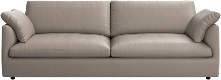 3-х местный диван Milano - Nordic Grain кожа серо-бежевого цвета 5135 -  Под заказ
