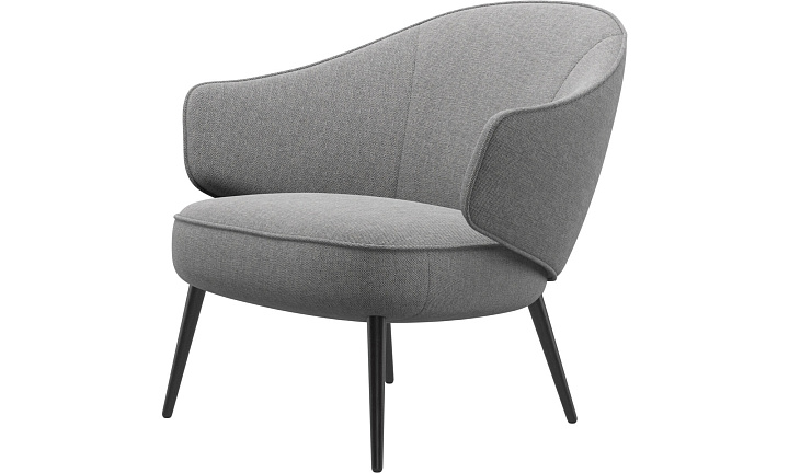 Кресло Charlotte - Bristol 3060 Ткань светло-серого цвета  -  Под заказ