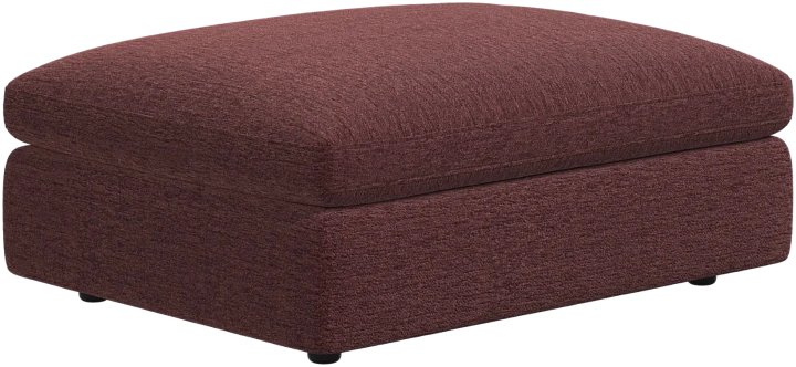 Пуф Milano - Lucca ткань красного цвета 3323 -  Под заказ