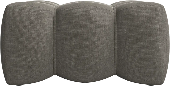 Пуф Nawabari - Napoli 2250 Ткань серебристо-серая  -  Под заказ