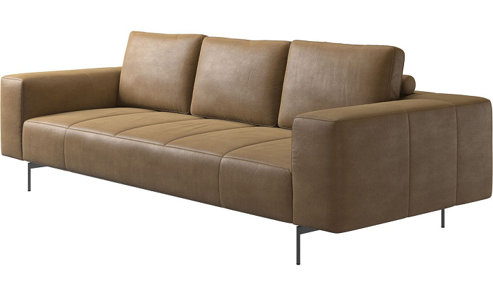 Диван Amsterdam - York 5120 Kожа коньячного цвета  -  Под заказ