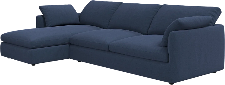 Угловой диван Milano - Frisco 2065 Ткань тёмно-синего цвета  -  Под заказ
