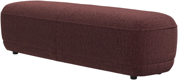 Скамейка Bolzano - Lucca ткань красного цвета 3323 -  Под заказ