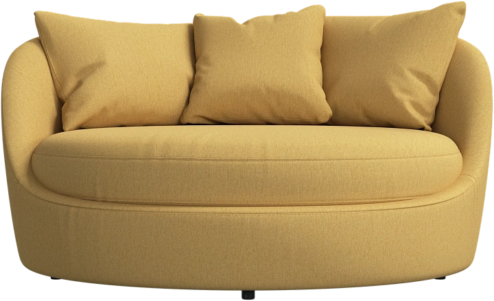 Кресло Ø - Capri ткань горчичного цвета 3234 -  Под заказ