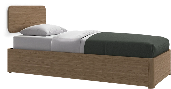 Кровать Element с настенным изголовьем  -  Под заказ