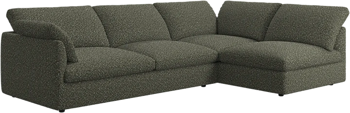 Угловой диван Milano - Avellino ткань зеленого  цвета 3252 -  Под заказ