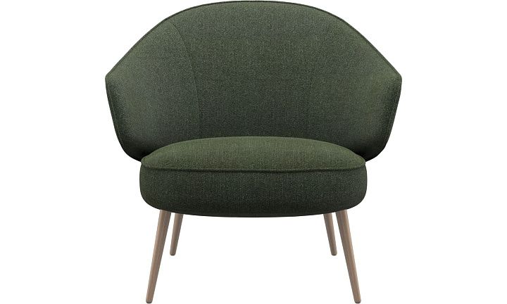 Кресло Charlotte - Lazio 3094 Темно-зеленая ткань  -  Под заказ