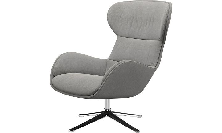 Кресло Reno с функцией вращения - Tomelilla fabric 3142 Grey  -  Под заказ