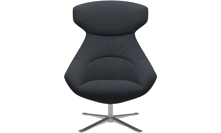 Кресло Porto с функцией вращения - Skagen 3164 Стальная ткань  -  Под заказ