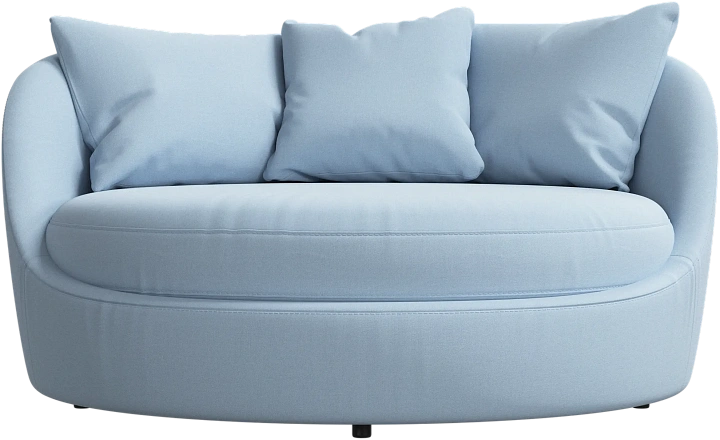 Кресло Ø - Frisco 2275 Ткань голубого цвета -  Под заказ