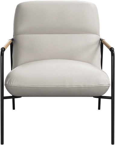 Кресло Terni - Nordic Grain кожа светло-бежевого цвета 5136 -  Под заказ