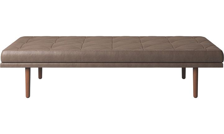 Кушетка Fusion - York 5122 Кожа светло-коричневого цвета  -  Под заказ