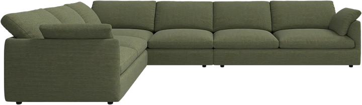 Угловой диван Milano - Skagen 3165 Зеленая ткань  -  Под заказ