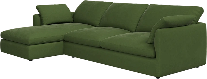 Угловой диван Milano - Bologna ткань оливкового цвета 3257 -  Под заказ