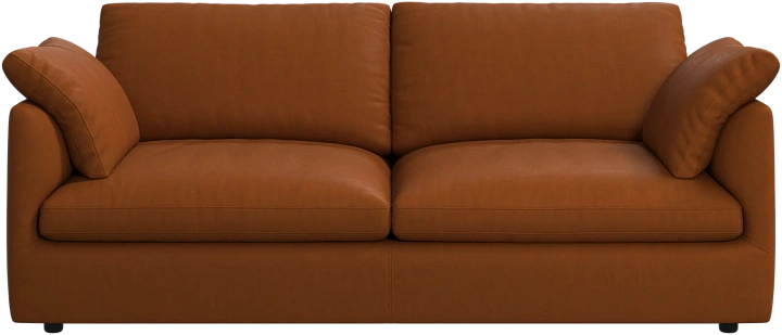 2.5 местный диван Milano - Nordic Vintage кожа 5150 карамельного цвета -  Под заказ