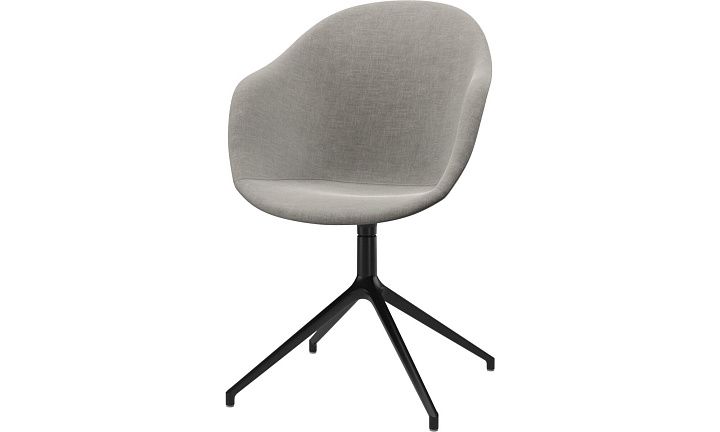 Cтул Adelaide с функцией вращения - Napoli 2250 Ткань серебристо-серая  -  Под заказ