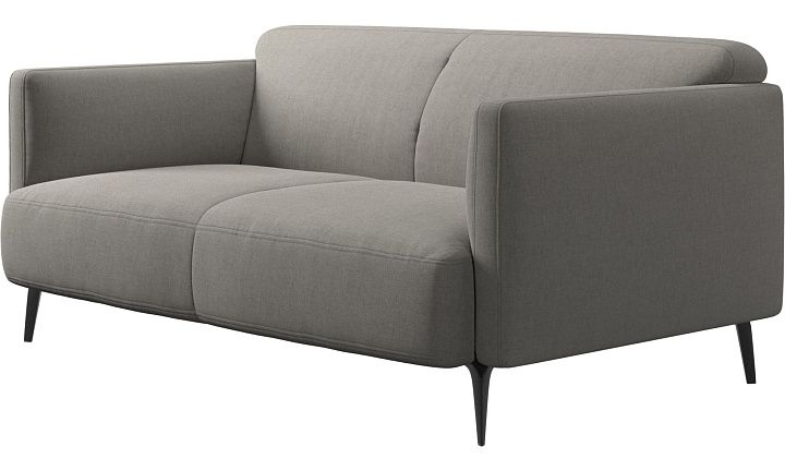 2-х местный диван Modena - Frisco 2063 Ткань с покрытием aquaclean светло-серого цвета  -  Под заказ