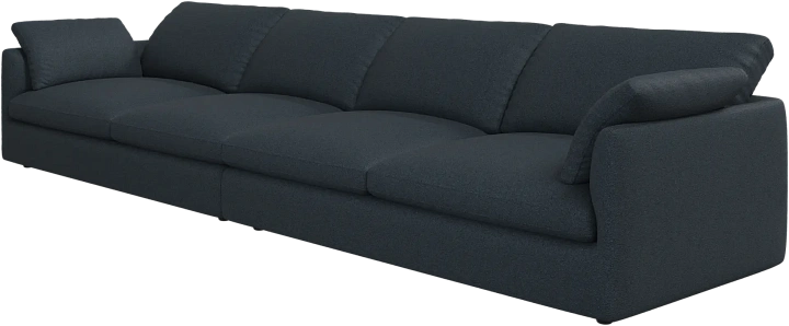 4-х местный диван Milano - Bristol 3065 Синяя ткань  -  Под заказ