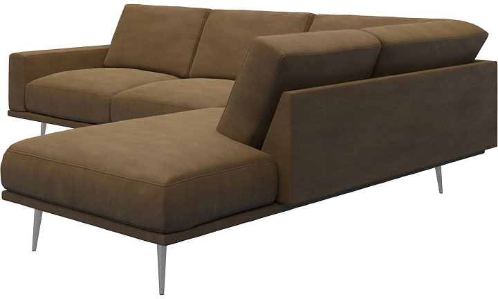 Диван Carlton с модулем для отдыха - York 5120 Kожа коньячного цвета  -  Под заказ