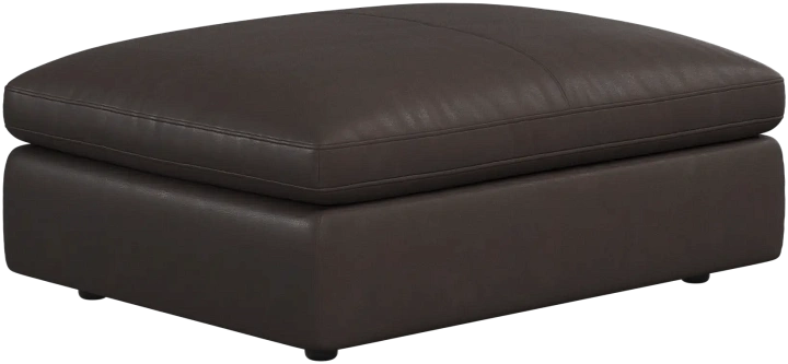 Пуф Milano - Nordic Vintage кожа 5152 темно-коричневого цвета -  Под заказ
