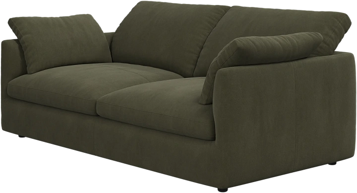 2.5 местный диван Milano - York  5121 Kожа светло-зеленая -  Под заказ