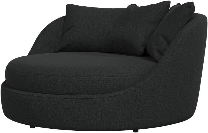 Кресло Ø -  Nani 2111 Ткань темно-серого цвета -  Под заказ