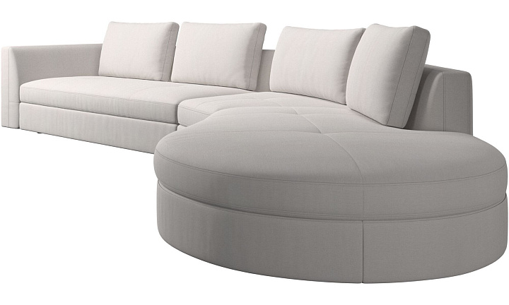 Диван Bergamo - Frisco 2070 Бежевая ткань  -  Под заказ