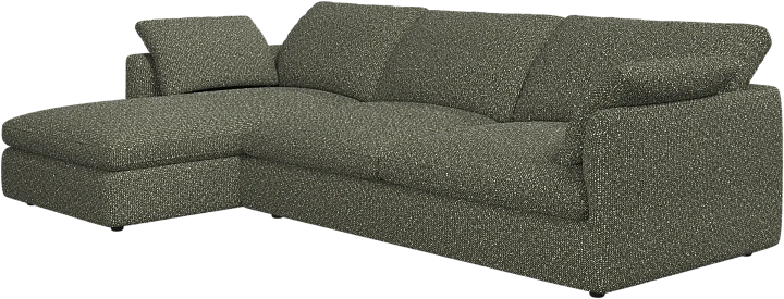 Угловой диван Milano - Avellino ткань зеленого  цвета 3252 -  Под заказ