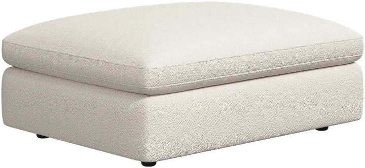 Пуф Milano - Lazio 3090 Ткань белого цвета  -  Под заказ