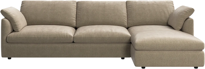 Угловой диван Milano -  Ravello 3220 Ткань песочного цвета  -  Под заказ