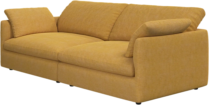 3-х местный диван Milano из двух модулей - Tomelilla fabric 3143 Mustard  -  Под заказ