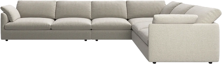 Угловой диван Milano -  Ravello 3221 Ткань бежевого цвета  -  Под заказ