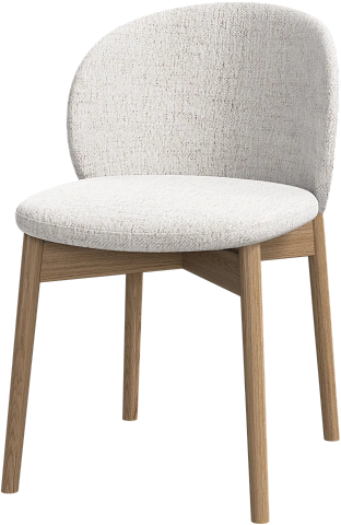 Обеденный стул Princeton - Lucca ткань белого цвета 3321 -  Под заказ