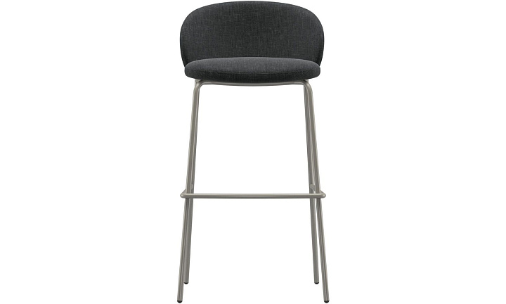 Барный стул Princeton - Napoli 2255 Ткань цвета серого камня -  Под заказ