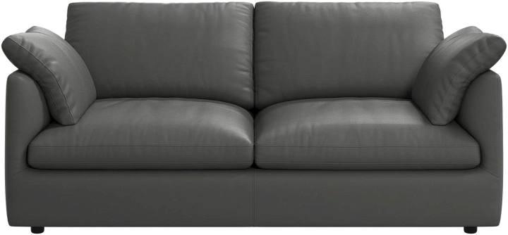 2-х местный диван Milano - Nordic Grain 5137 Кожа серого цвета -  Под заказ