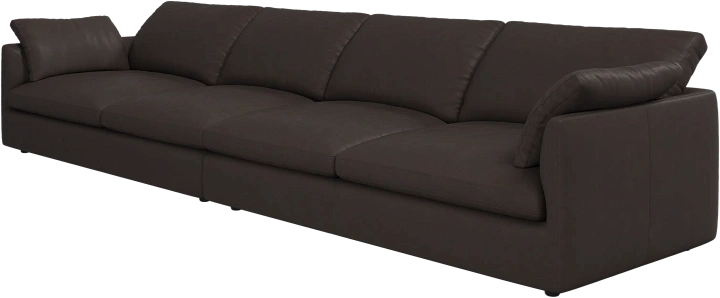 4-х местный диван Milano - Nordic Vintage кожа 5152 темно-коричневого цвета -  Под заказ